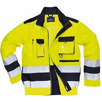Portwest TX50YNRXXXL Lille Hi-Vis Jacket, Regular, Size: 3X-Large, Yellow/Navy