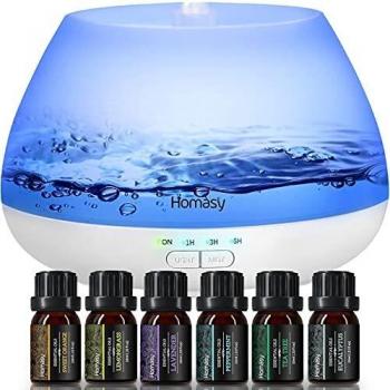 Diffusore di Oli Essenziali 500ml con 6 Oli