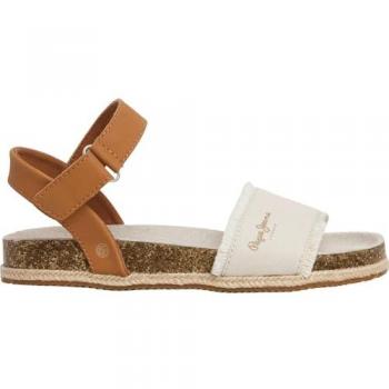 Girl’s Mousse-White Sandals – Pepe Jeans Berlin Bass Line