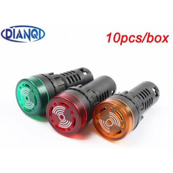 Señalizador LED Activo AD16-22SM Rojo 12V 24V 220V 22mm