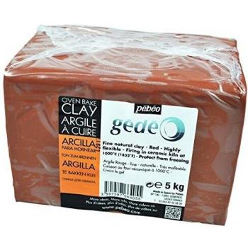Bloc d’Argile Malléable Rouge 5 kg – Pébéo pour Modelage