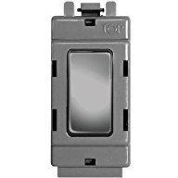 20A Dual‑Mode Brushed Steel Switch – GBS12 Nexus (BG Electrical)