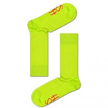 Happy Socks Calcetines Rib Crew Logo Sólido Multicolor Talla 36-46