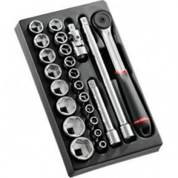 Facom 1/2 6-kantige doppen set