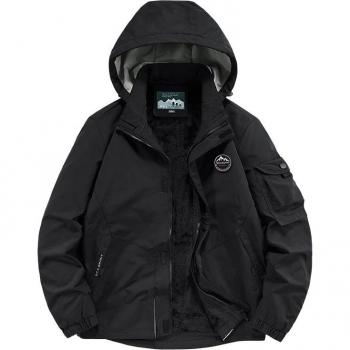 Herrenjacke mit gebürstetem Futter – Outdoor & Wasserresistenz