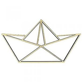 Houten origamiboot decoratie – ARTEMIO – 20x11 cm – Voor volwassenen – Neutraal
