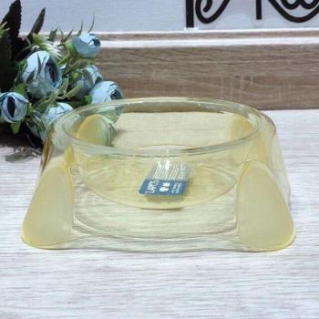 Transparent Plastic Dog and Cat Bowl