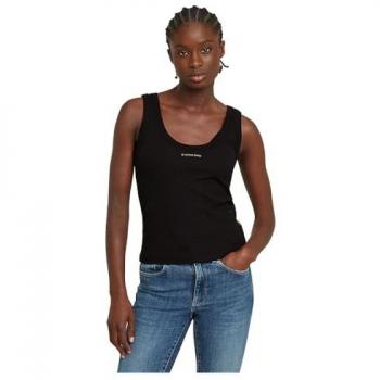 T-shirt Bio‑Cotone G‑Star Nera – Slim S senza maniche