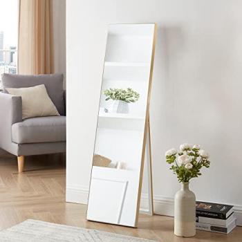 Specchio a Figura Intera Barletta 150x35 cm – Cornice d’Oro