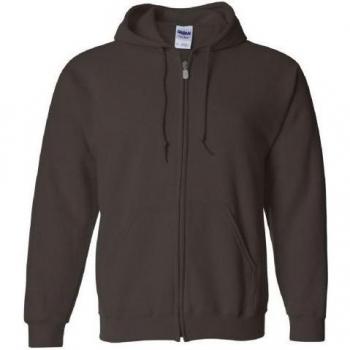 Gildan Heavy Blend Unisex sweatshirt met volledige rits en capuchon 2XL