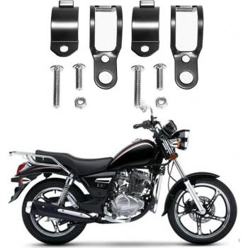 Motorcycle Headlight Mount Bracket with Turn Signal Relocation
