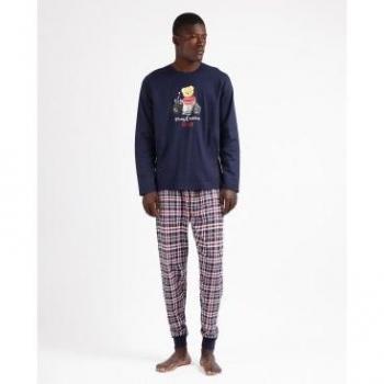 Herren Langarm-Pyjama Admas Bär