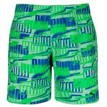 Puma Costume da Bagno Mid Fluo Verde 9-10 Anni
