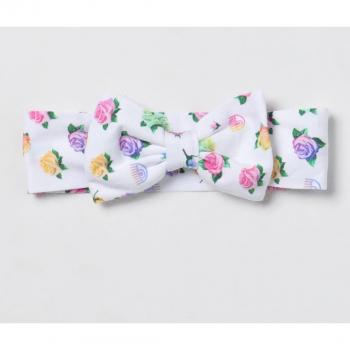 Fascia capelli neonata Chiara Ferragni bianca in cotone