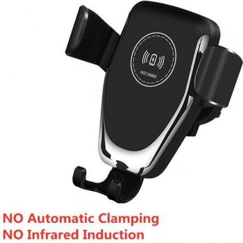 15W Draadloze Auto Oplader met Automatische Spanning en Snelladen voor iPhone 12, 11, XS, XR, X, 8 en Samsung S20, S10, S9