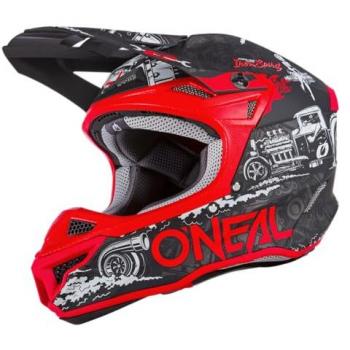 Nero‑Rosso Casco Cross 5SRS HR di O’Neal