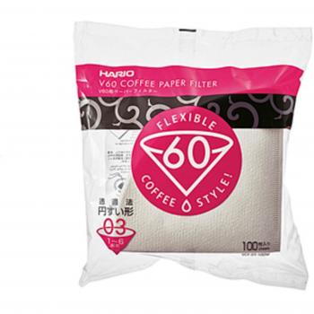 Hario 03 100 Papier Filtre Café Blanc – Vcf‑03‑100w