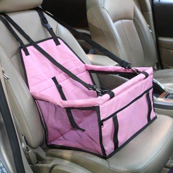 Dog and Cat Portable Car Booster Seat with Safety Harness