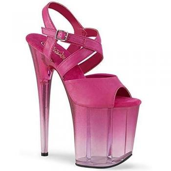 Pleaser FLAMINGO-822T Fuchsia Kunstleder/Faded Fuchsia UK 7