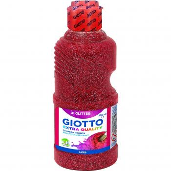 GIOTTO tempera pronta colore rosso flacone da 250 ml