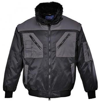 Portwest PJ20 Pilot Jacket 2 Tone, Black/Grey, 3XL