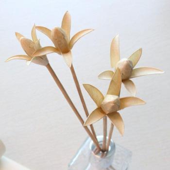 5pcs Simple Style Artificial Flower Rattan Diffuser Sticks