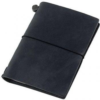 Traveler's Notebook Passport Size Black Leather
