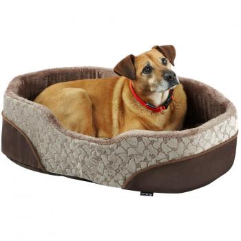 Bunty Soft Washable Dog Bed, Fleece Fur, Luxury Pet Basket, Warm, Cream, Large