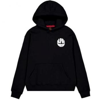 Alpha Industries Hoodie Noir Imprimé M