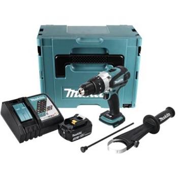 Makita DHP 458 RF1J: Trapano/Avvitatore 18V 91Nm, Valigetta Makpac + Batteria 3,0 Ah + Caricabatterie