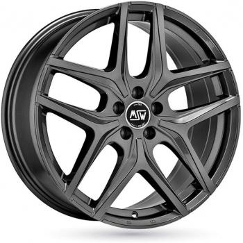 Llanta MSW 80‑5 7x17 Et40 5x108 MSW Negro Brilloso