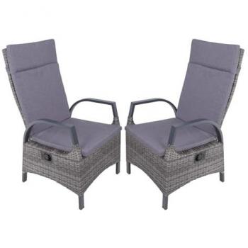 Garden Pleasure Hochlehner Gartenstuhl ALMADA 2er Set