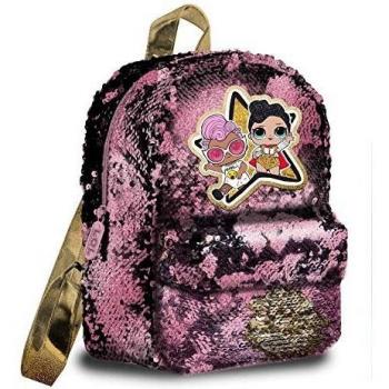 Zaino LOL Surprise Paillette con Logo Ricamato e Tracolla Regolabile