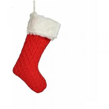 Calze di Natale Rosse 28 x 4 x 46 cm (12 Pezzi)