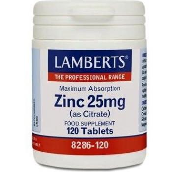 Lamberts Zinc 25mg Comprimés 120