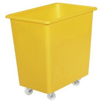 Bac Mobile Rectangulaire 135 l en Plastique Jaune