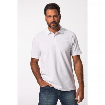 JP1880 Herren Poloshirt, große Größen, weiß, 6XL, Baumwolle