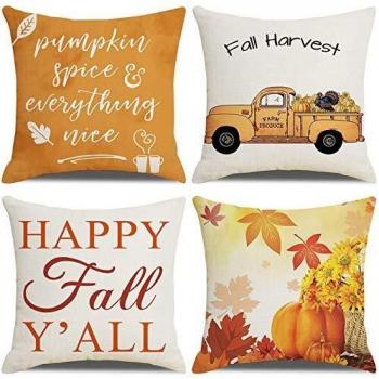 Harvest Pumpkin Throw Pillow