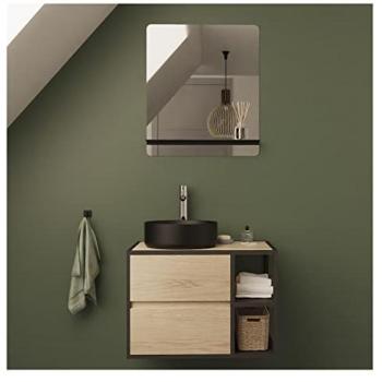 MOB-IN Edisson Diseño Urbano 70 cm con Espejo y Lavabo