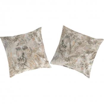 Set de fundas de almohada Manuela 100% algodón beige