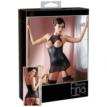 Abierta Fina Sexy Kleid mit Strumpfband und Zierring