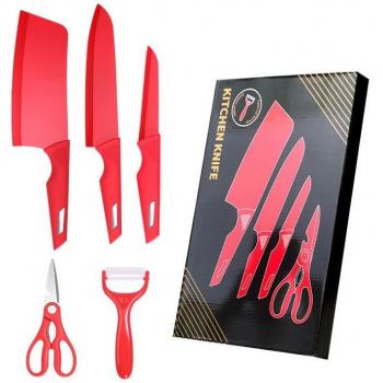 Couteaux de cuisine multifonction en acier inoxydable avec accessoires d'épluchage