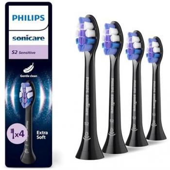Philips Sonicare HX6054/88 Sensitive Brush Head Bundle – 4‑Pack