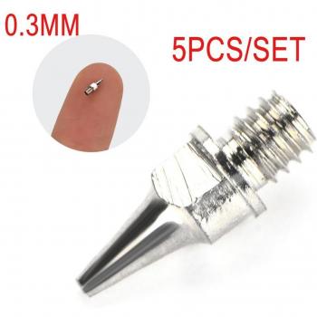 Airbrush Nozzle Set for Fluid Grips 0.2/0.3/0.5mm