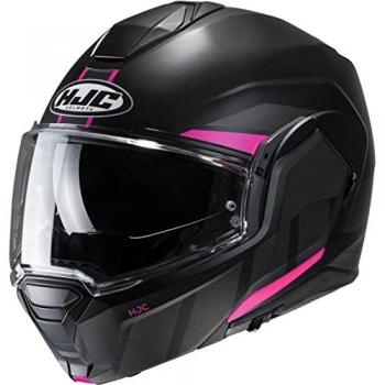 HJC I100 Beis, Casque moto modulable, Mat Noir Rose