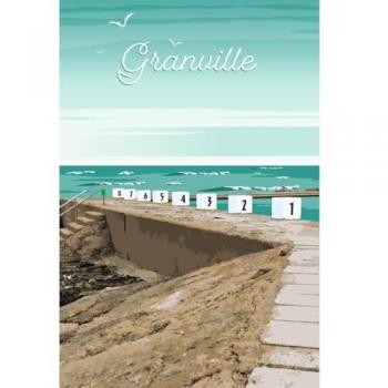 Peinture murale Granville (CEANOTHE) – 45 x 65 cm, fabrication française