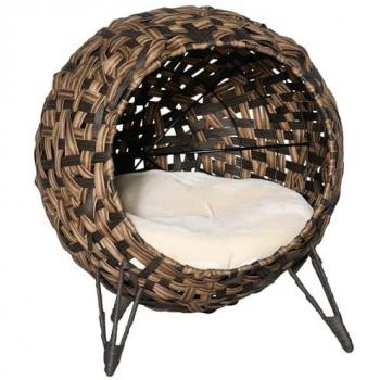 Chambre de Repos Chat Luxueuse – Coussin Moelleux Beige