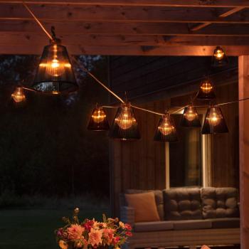 Konstsmide 2334-870 Catenella luminosa esterno LED ambra 10 lampadine