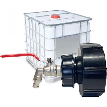 AIPERQ IBC Tank Connector – 1000L Capacity, S100x8 / S60x6 Threads