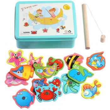 16Pcs Magnetic Fishing Game for Kids